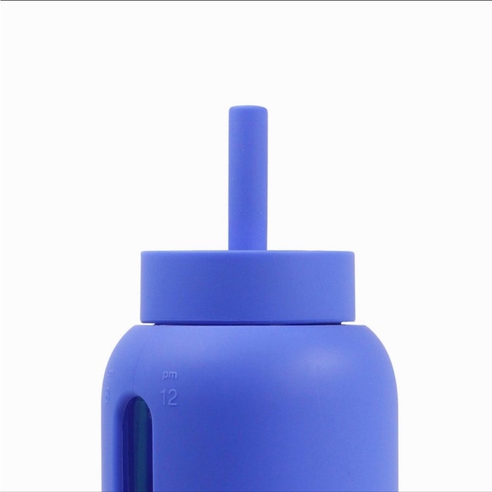 Bink Blue Silicone Straw Water Bottle 27 oz - Picture 3 of 4
